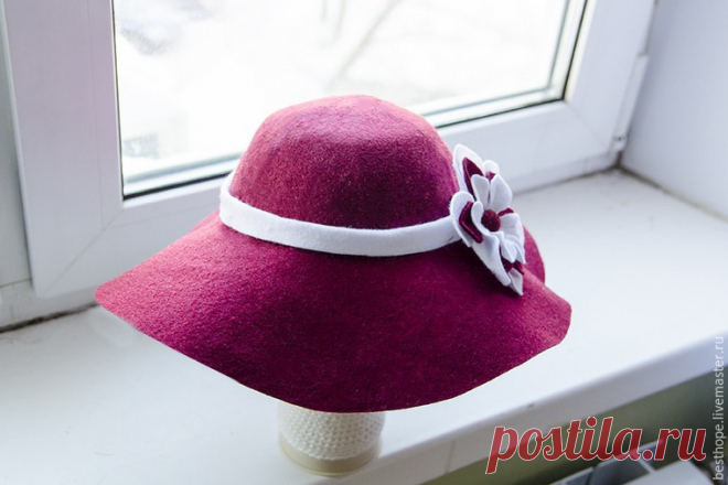 Мастер-класс: шляпка слауч из фетра - Ярмарка Мастеров - ручная работа, handmade