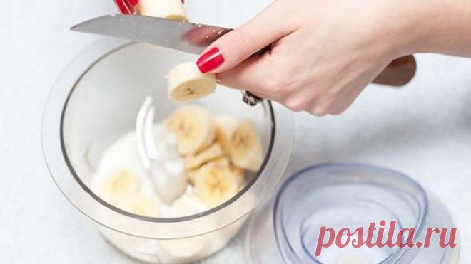 Банановая маска для глаз и кожи вокруг них