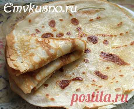 Блины в бутылке.