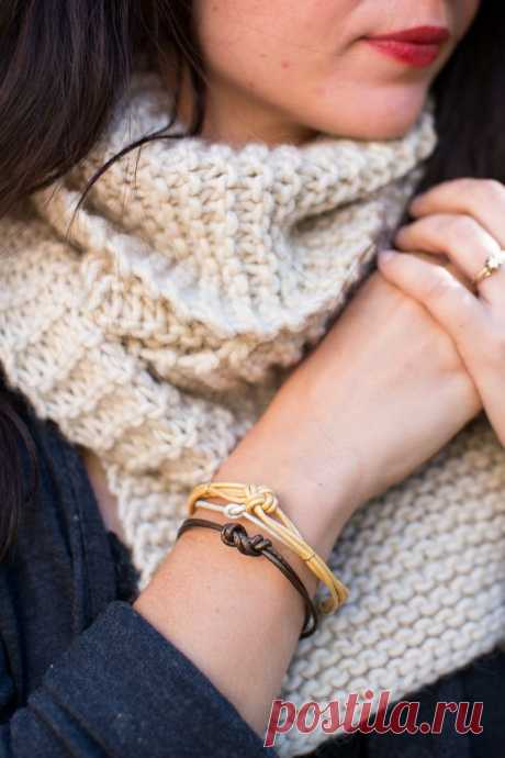 MAKE + GIVE : DIY Knotted Leather Bracelets - Henry Happened