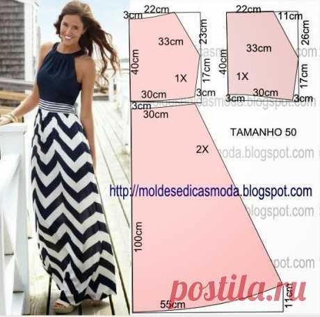VESTIDO FÁCIL DE FAZER-37 - Moldes Moda por Medida