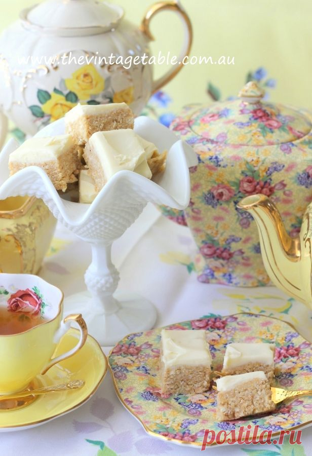 No Bake Lemon Slice | Tea Time