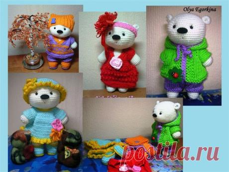 МИШКИ (вязанные) / Вязаные игрушки. Мастер-классы, схемы, описание. / PassionForum - мастер-классы по рукоделию