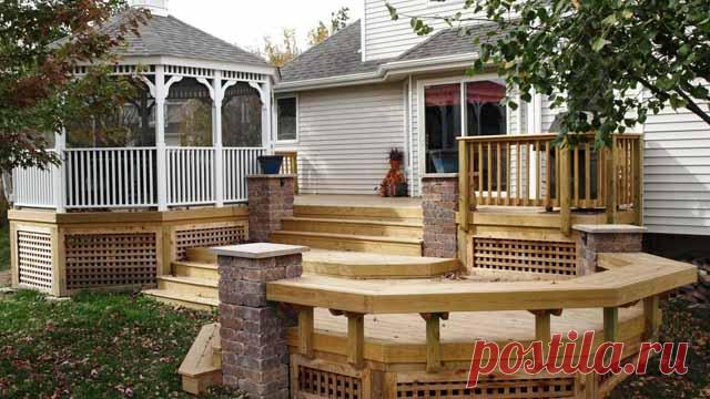 Терраса к дому . Как построить самому?