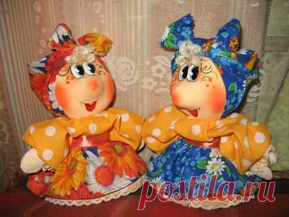 Фима и Фекла - кукла ручной работы,кукла из папье-маше,Папье-маше,ручная работа