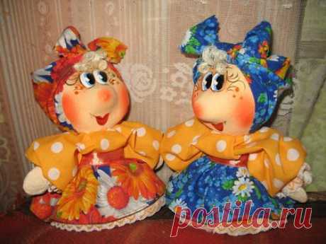 Фима и Фекла - кукла ручной работы,кукла из папье-маше,Папье-маше,ручная работа
