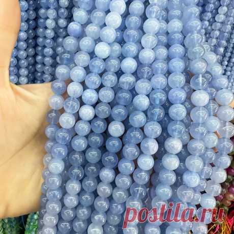 15" натуральные бусины из аквамарина мм круглые - Temu Moldova