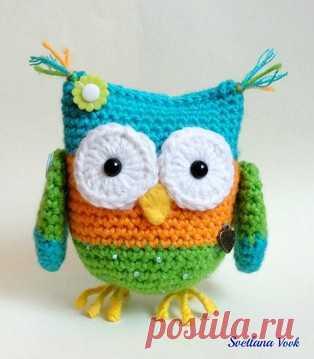 Вязаная Совушка амигуруми. Схемы и описания для вязания игрушек крючком! Схема для начинающих по вязанию совы крючком. Для ног игрушечной совы вам потребуется немного проволоки…