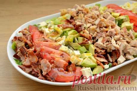 Рецепт: Кобб-салат с курицей на RussianFood.com