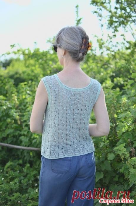 Льняная майка крючком - Вязание - Страна Мам