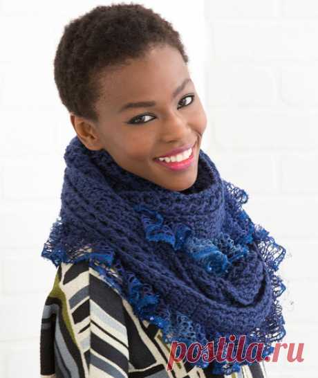 Vortex Ruffled Cowl | Red Heart