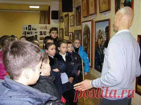 Выставка &quot;Леонардо да Винчи&quot; в школе-интернате - Мир через Культуру