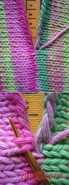Незаметное соединение вязаных деталей аккуратным швом. Соединение вязаных деталей спицами | Домоводство для всей семьи