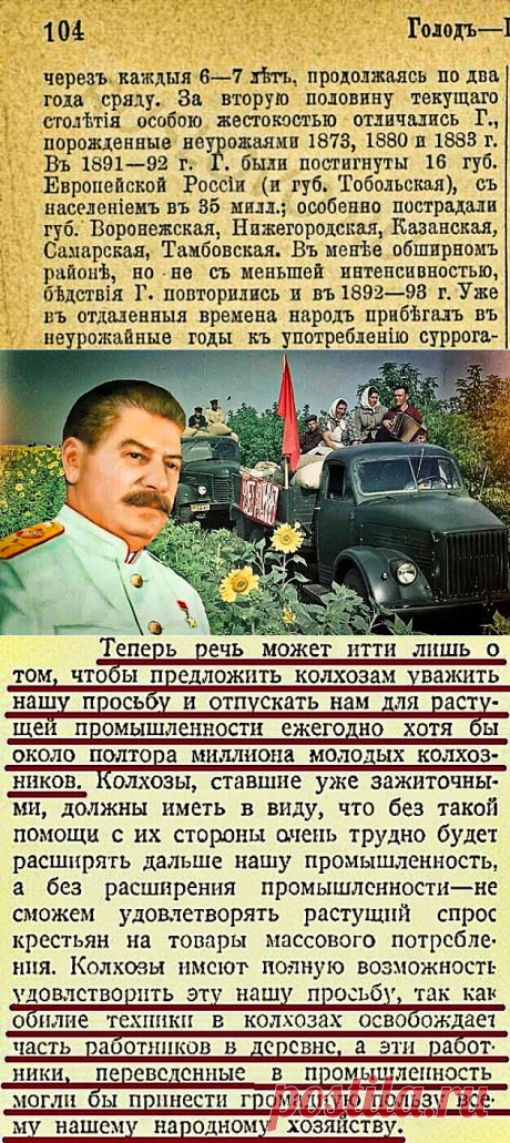 Миф о том, что Сталин не платил колхозникам зарплату, пенсию и держал их за рабов. | RUSLOVO.RU | Яндекс Дзен