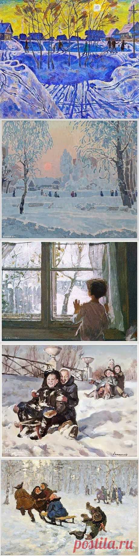Зима в советском изобразительном искусстве / Назад в СССР / Back in USSR