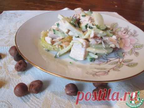 Салат с курицей и грушей Кулинарный рецепт