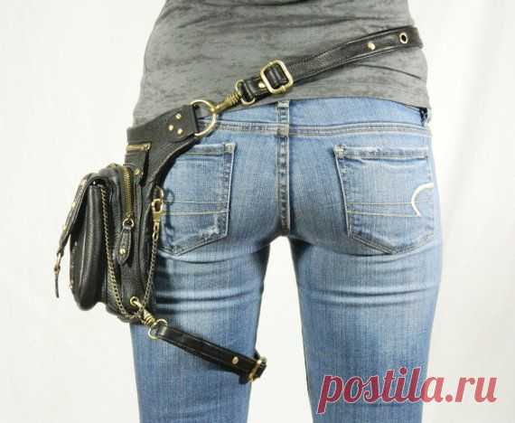Uptown Pack - (Black) Thigh Holster, Protected Purse, Shoulder Holster, Handbag…