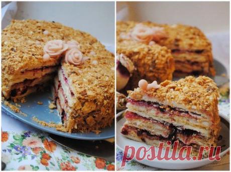 Наполеон с белым шоколадом и джемом - Кулинарный рецепт - Повар в доме