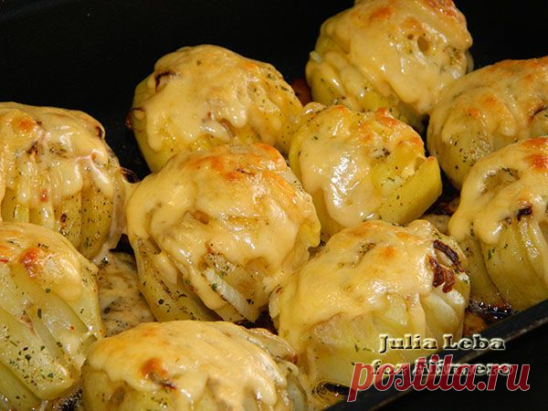 Картофель веером под сыром | Ваши любимые рецепты
