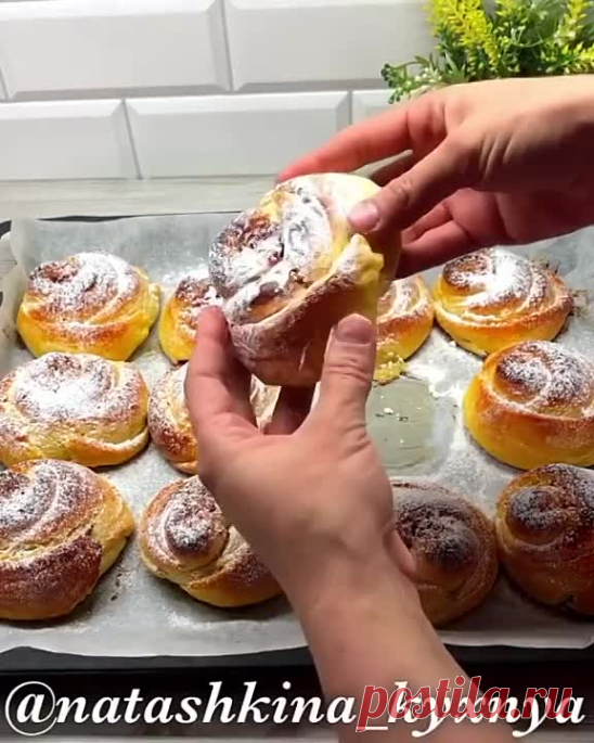 Творожные булочки с джемом
