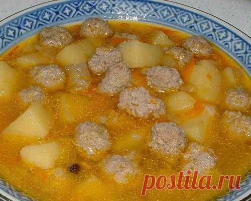 Картофельный суп с фрикадельками | Про рецептики - лучшие кулинарные рецепты для Вас!