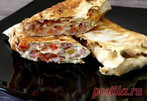 Завтрак. Рулеты из лаваша с вкусной начинкой. | Сергей Кириллов | Яндекс Дзен