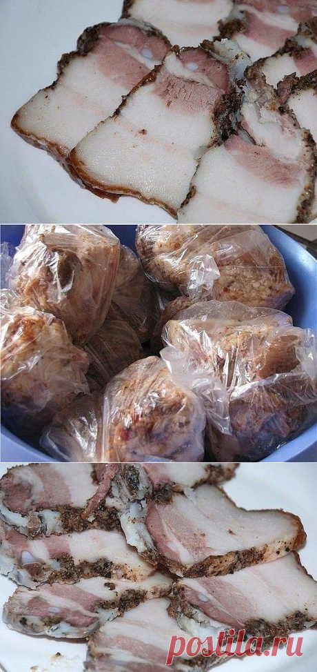 Как приготовить сало в пакетах - ну очень вкусно! - рецепт, ингредиенты и фотографии