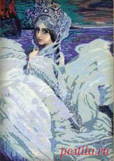 Схема вышивки «Царевна-лебедь» - Схемы автора «smorodina2410» - Вышивка крестом