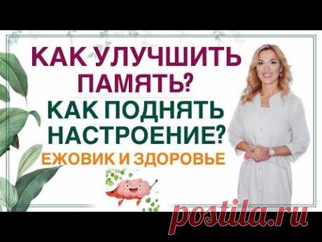 💊 КАК УЛУЧШИТЬ ПАМЯТЬ❓КАК ПОДНЯТЬ НАСТРОЕНИЕ ❓ЕЖОВИК. Врач эндокринолог, диетолог Ольга Павлова.