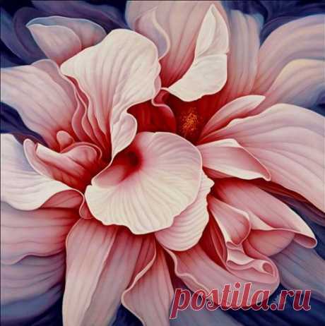 Мне нравится дарить тебе цветы... ~ Художник Ginette Pitre