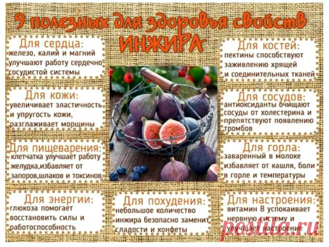 9 полезных для здоровья свойств инжира