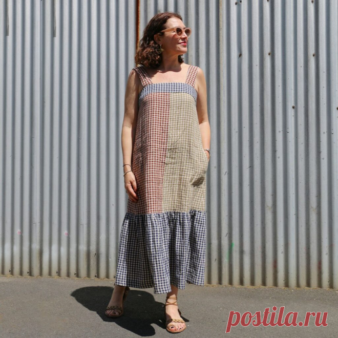 Colour blocking the Astrid Sundress - Sew Tessuti Blog