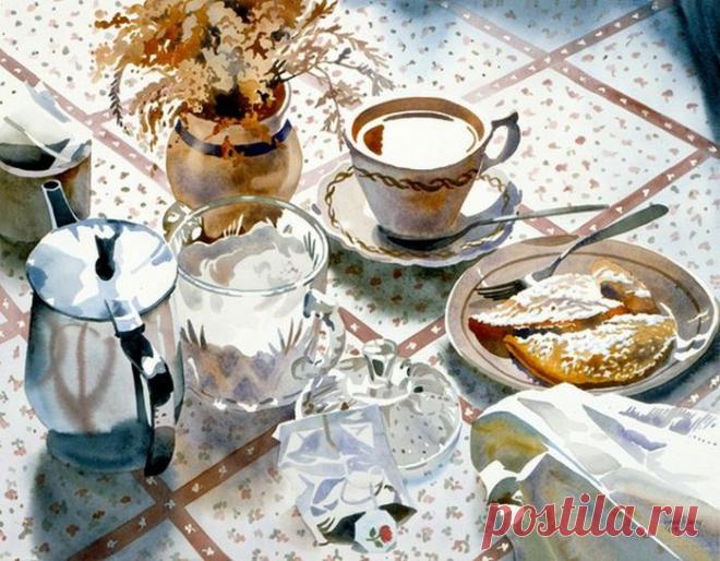 Милые акварели художницы Susan Avis Murphy.