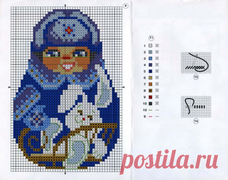 вышивка матрешки времена года: 9 тыс изображений найдено в Яндекс.Картинках