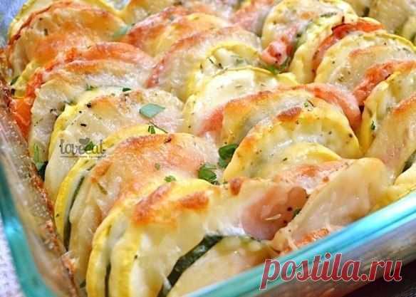 Весенняя радуга: разноцветные овощи, запеченные с сыром | Вкуснолог...