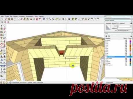 SketchUp Проектируем барбекю Эпизод 2, Связанные одной - YouTube