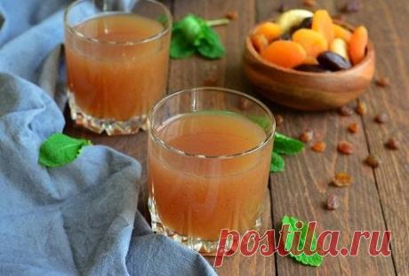 Кисель из сухофруктов – рецепт с крахмалом