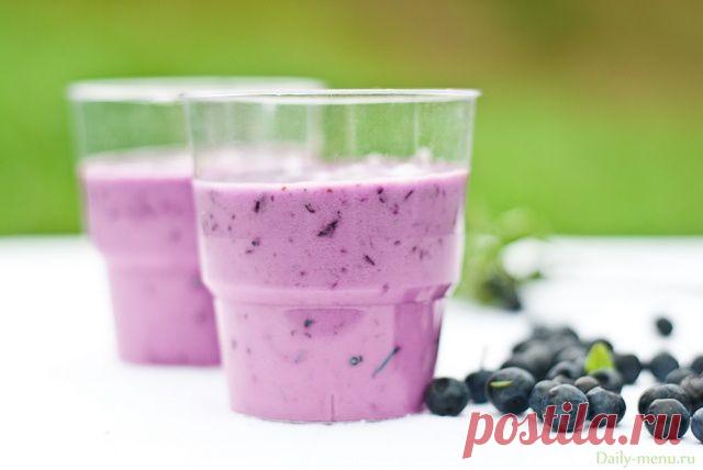 Чернично-ванильный белковый коктейль - Рецепты от Daily-menu.ru - Daily-menu.ru