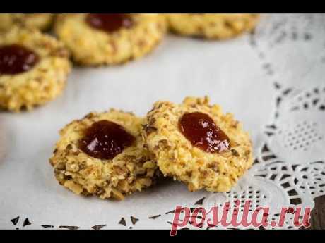 Рождественское Ореховое Печенье с Конфитюром  | Christmas Walnut Cookies with Jam