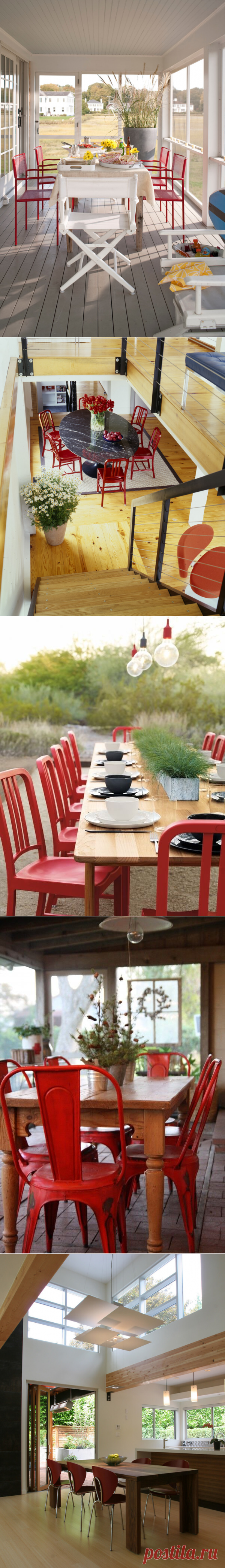 15 поводов полюбить красные стулья - Roomble.com