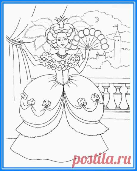 Раскраски для девочек - &quot;Принцессы&quot;