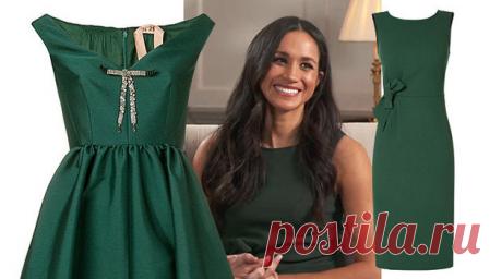 Платье года: 10 моделей цвета «зеленый квезаль», как у Меган Маркл Которое одобрил даже институт цвета Pantone