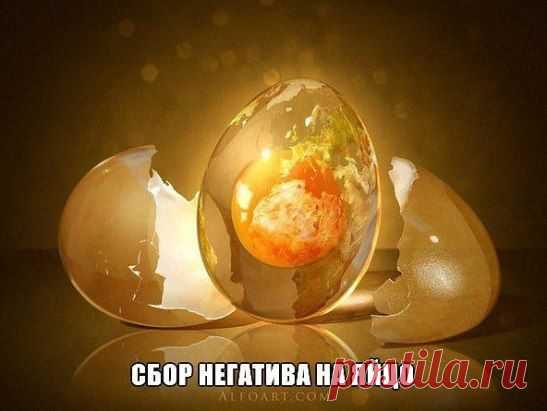 Снятие негатива на яйцо