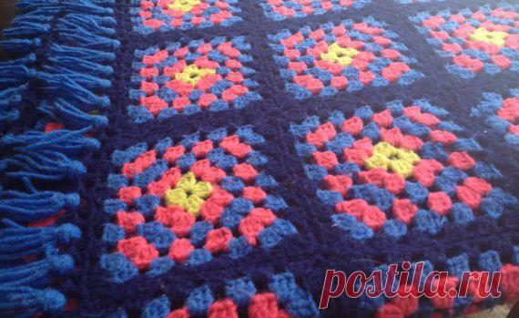 Вяжем крючком плед из квадратов: советы начинающим рукодельницам - FB.ru