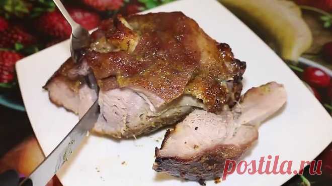 Свиная рулька в духовке) Очень вкусно)