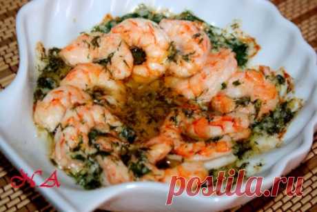 Чесночные креветки, запеченные в духовке : Закуски и бутерброды