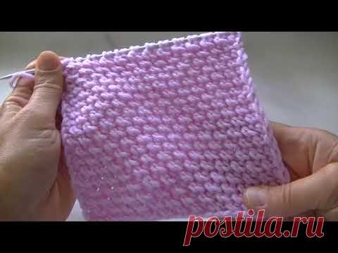 ВЯЖЕМ  КРАСИВЫЙ ,ТКАНЫЙ УЗОР СПИЦАМИ.
