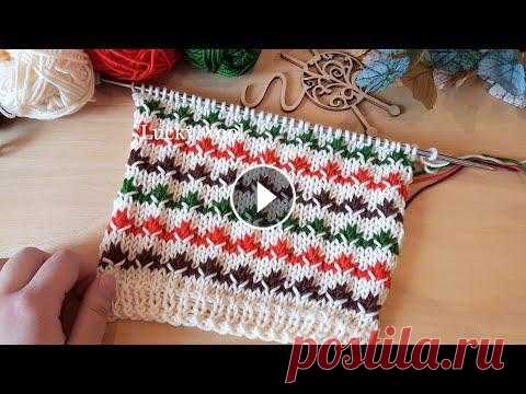 Просто чудесный, ленивый жаккард "Маленькие цветочки" спицами. Раппорт узора 4 петли + 1 + кромочные. В высоту повторяем с 3-го по 8-й ряд. Ссылка на это видео https://youtu.be/VDUHbhUXRq0 Мой инстаграм https://in...