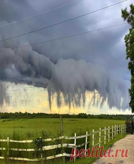 Estas nuvens de aparência assustadora são chamadas de nuvens de scud