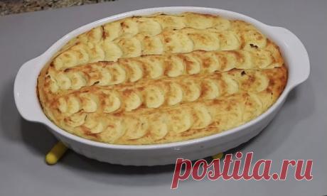 Охотничий пирог: ужин из картошки и мяса без стряпни